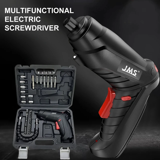 Alt view image 4 of 7 - 47PCS Drill Cordless Mini Electric Screwdriver Set USB Charging With LED Light