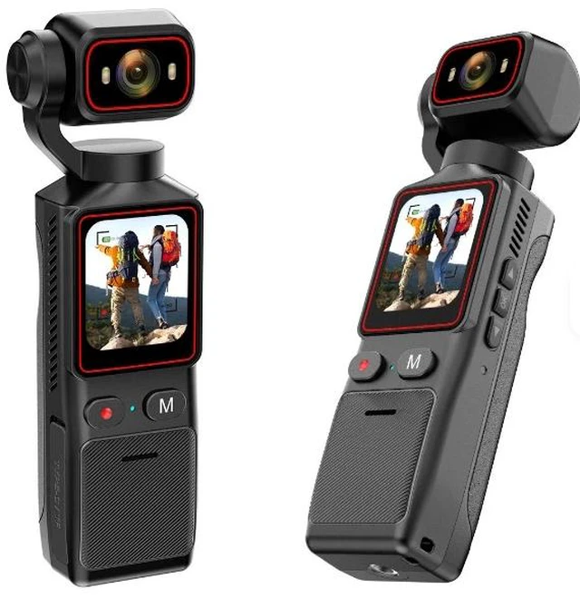 Alt view image 5 of 7 - 2.7K HD Pocket 3 Action Camera 180° Rotation WiFi Vlog Handheld Sports Cam Loop