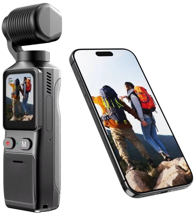 Alt view image 4 of 7 - 2.7K HD Pocket 3 Action Camera 180° Rotation WiFi Vlog Handheld Sports Cam Loop