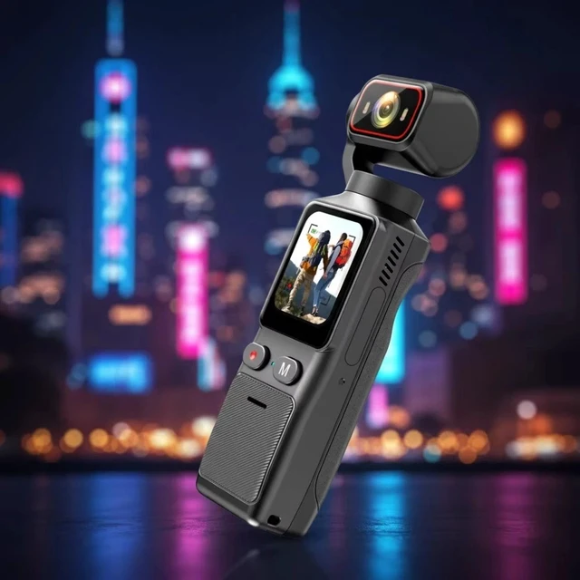 Alt view image 6 of 7 - 2.7K HD Pocket 3 Action Camera 180° Rotation WiFi Vlog Handheld Sports Cam Loop