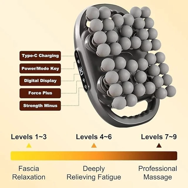 Alt view image 2 of 7 - Massage Gun 42 Heads High Frequency Muscle Massager for Back Neck Shoulder Body