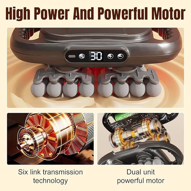 Alt view image 6 of 7 - Massage Gun 42 Heads High Frequency Muscle Massager for Back Neck Shoulder Body