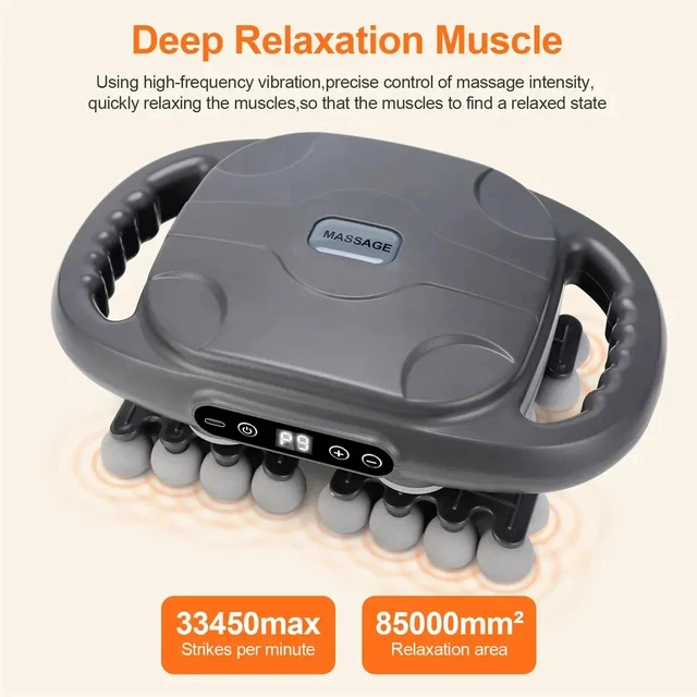 Alt view image 7 of 7 - Massage Gun 42 Heads High Frequency Muscle Massager for Back Neck Shoulder Body