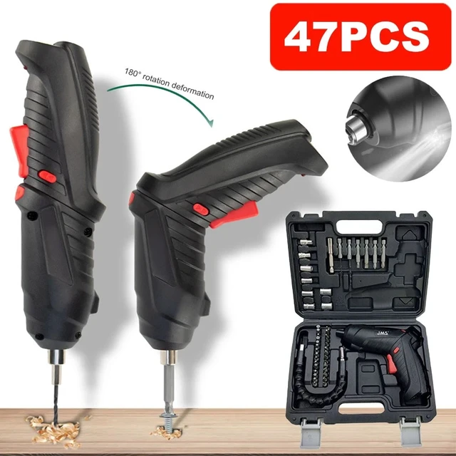 Alt view image 2 of 7 - 47PCS 3.6V Electric Screwdriver Set 1800mAh Battery Powered Portable Cordless
