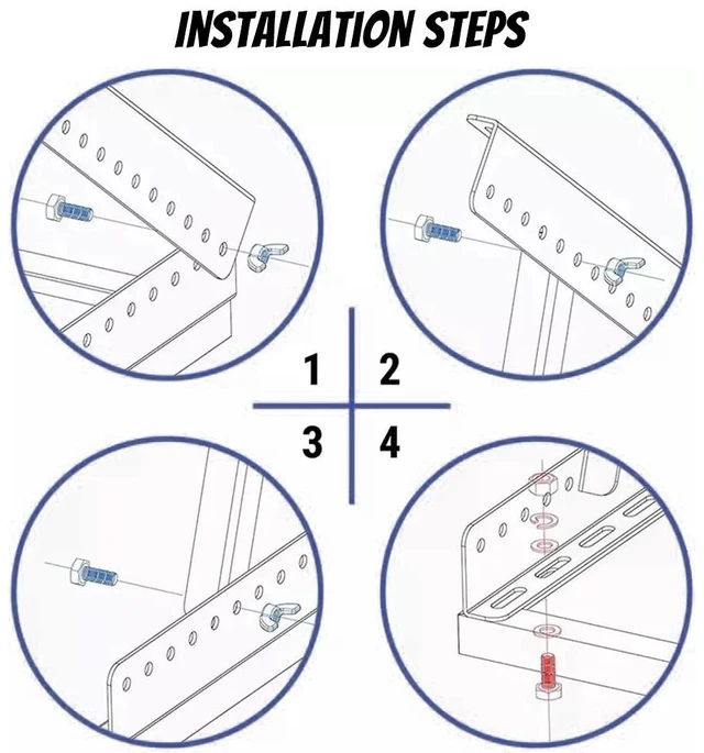 Alt view image 5 of 7 - 2x Adjustable Solar Panel Mounting Brackets Angle Solar Panel Bracket Tilt Mount
