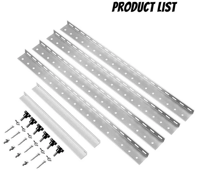 Alt view image 7 of 7 - 2x Adjustable Solar Panel Mounting Brackets Angle Solar Panel Bracket Tilt Mount