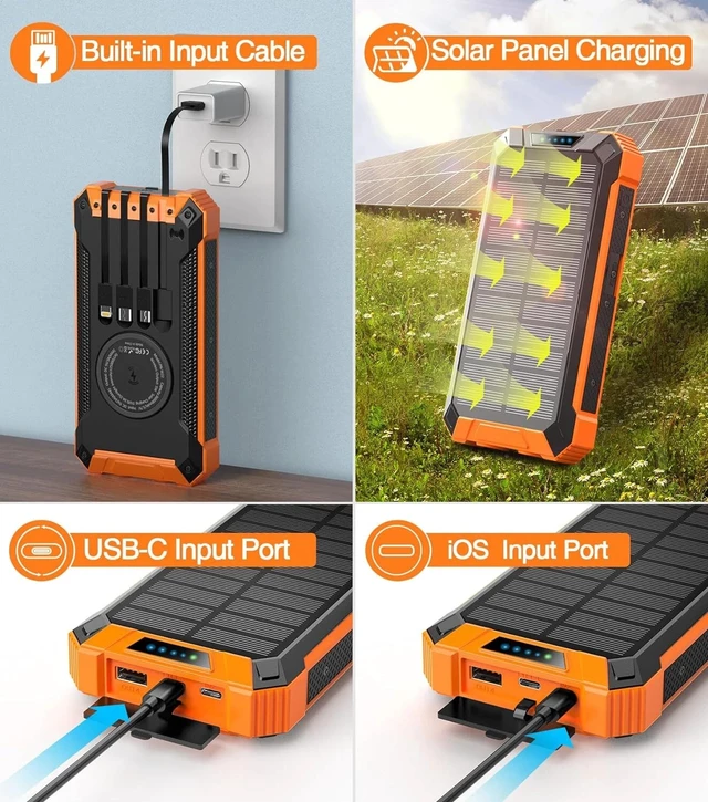 Alt view image 6 of 7 - 36000mAh USB Cargador Portatil Fast Charger Para Celulares Bateria De Celular