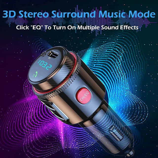 Alt view image 13 of 14 - Car Wireless Bluetooth FM Transmitter MP3 Player USB Car Charger Radio Adapter