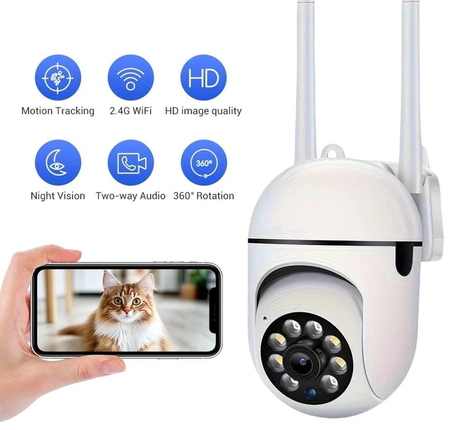 Main image of Wireless 2.4G WiFi Security Camera System Smart Outdoor Night Vision 1080P