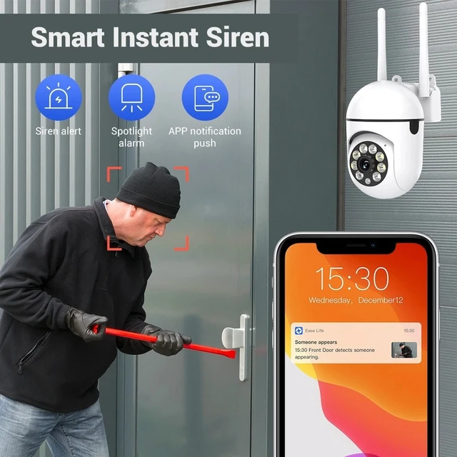 Alt view image 4 of 7 - Wireless 2.4G WiFi Security Camera System Smart Outdoor Night Vision 1080P
