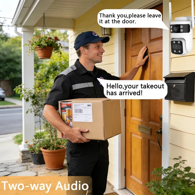 Alt view image 2 of 7 - boykeep Outdoor Camera 6MP Dual Lens 2.4G Wireless WIFI Smart Home IR Cam 3PCS