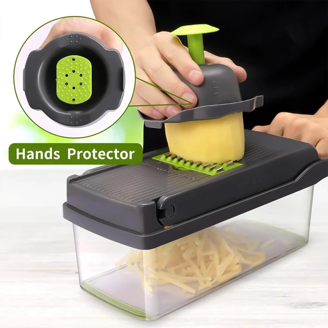 Alt view image 4 of 7 - 14-In-1 Vegetable Fruit Chopper Cutter Food Onion Veggie Dicer Slicer Kitchen