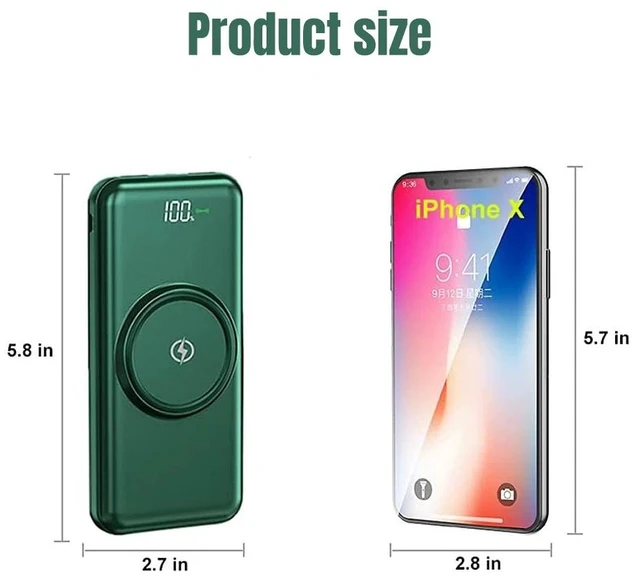 Alt view image 2 of 7 - 90000mAh Wireless Power Bank Fast Charging 4USB External Battery Backup Charger