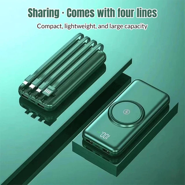Alt view image 7 of 7 - 90000mAh Wireless Power Bank Fast Charging 4USB External Battery Backup Charger