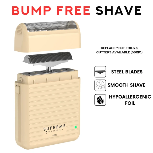 Alt view image 3 of 7 - Supreme Trimmer SOLO LiTE Single Foil Shaver |Mini Size Razor | STF91 Sand