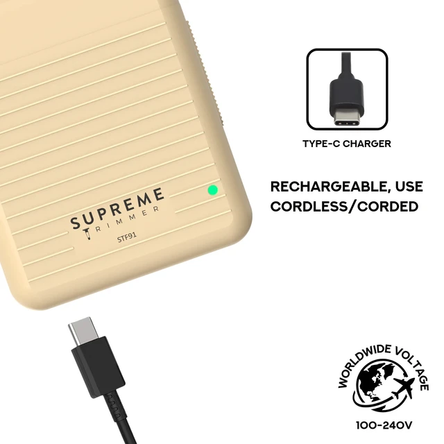 Alt view image 6 of 7 - Supreme Trimmer SOLO LiTE Single Foil Shaver |Mini Size Razor | STF91 Sand
