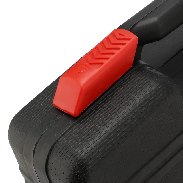 Alt view image 6 of 6 - Portable 39pcs Red Basic Tool Set Household Mechanics Tool Kit with Carry Box