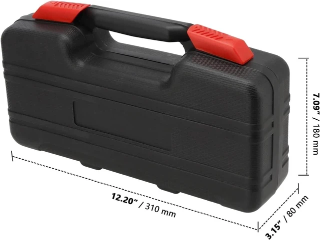 Alt view image 5 of 6 - Portable 39pcs Red Basic Tool Set Household Mechanics Tool Kit with Carry Box