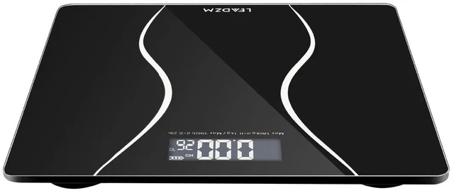 Main image of 397lb Capacity Electronic Scale with Auto Zero Function for Daily Weighing Black