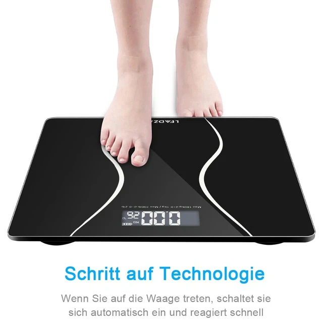 Alt view image 5 of 7 - 397lb Capacity Electronic Scale with Auto Zero Function for Daily Weighing Black