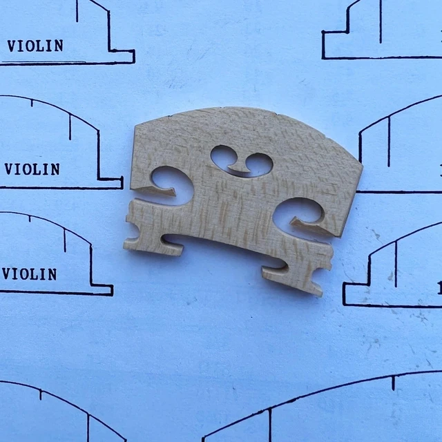 Alt view image 3 of 7 - Pre-Fitted 4/4 Size Violin Bridge Free US Shipping High Quality Maple Wood