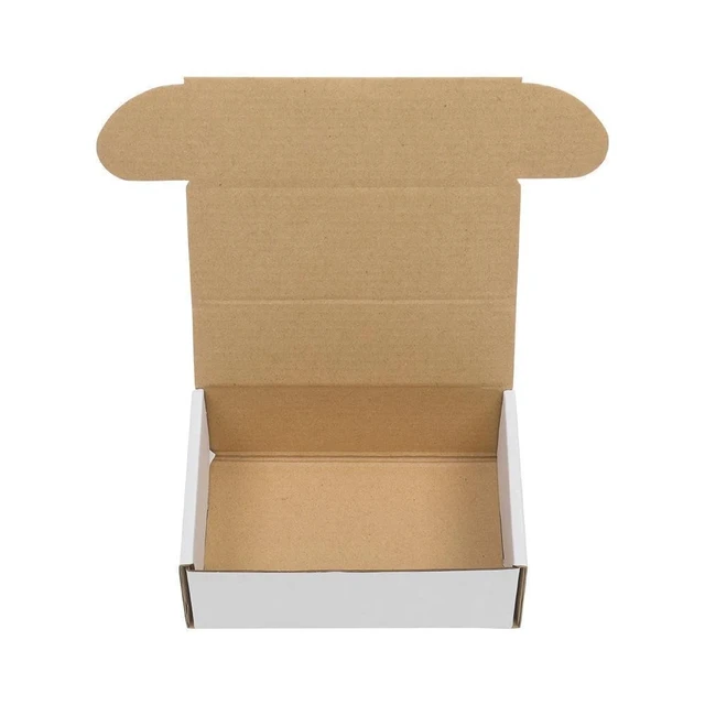 Alt view image 6 of 7 - 50 - 6x4x2 White Corrugated Shipping Mailer Carton Packing Fold Box
