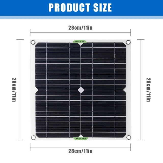Alt view image 3 of 7 - 100W Solar Panel 12 Volt With 100A Controller For Caravan Car Van Boat Kits