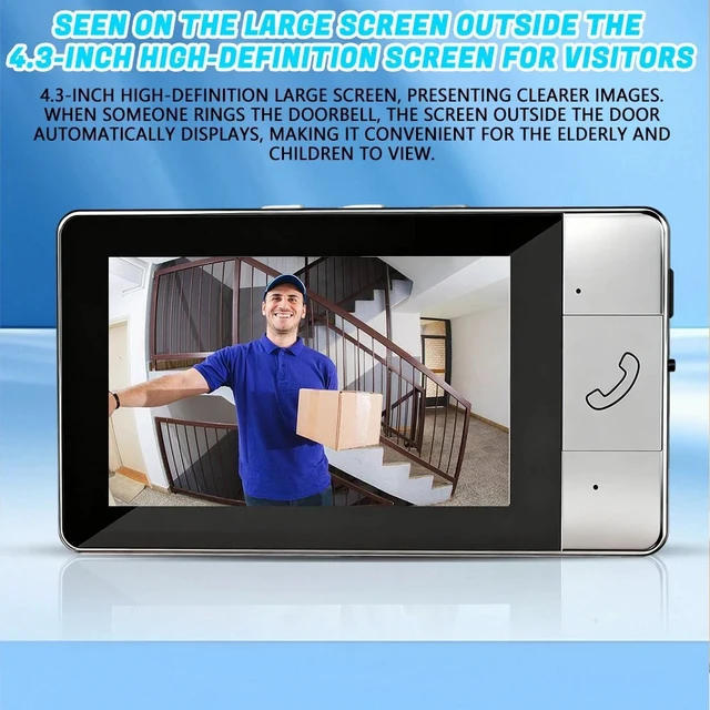 Alt view image 4 of 7 - 2.4G Smart Video Doorbell Camera Night Vision 2-Way Audio Door Bell Wireless