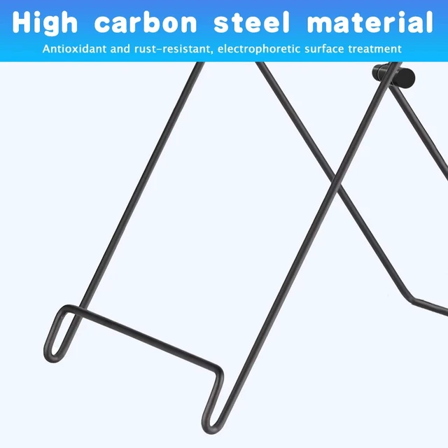 Alt view image 6 of 7 - Pair Solar Panel Fixed Bracket Mount Portable Carbon Steel Bracket Foldable
