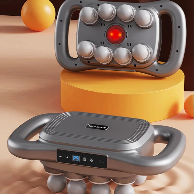 Alt view image 6 of 7 - 8 Head Massage Gun Set Deep Tissue Percussion Massager with 30 Levels & 3 Modes
