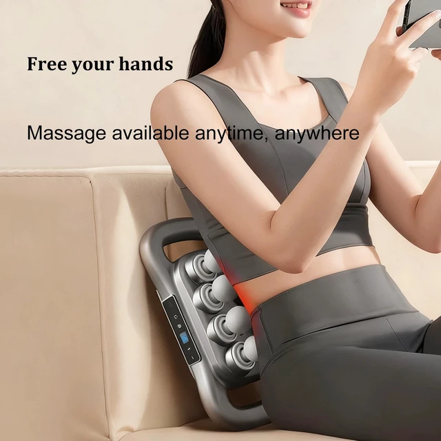 Alt view image 7 of 7 - 8 Head Massage Gun Set Deep Tissue Percussion Massager with 30 Levels & 3 Modes