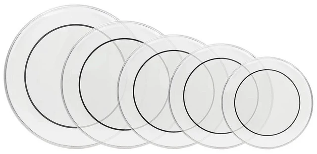 Main image of PET Clear Drum Head Pack Standard - 22", 16", 14", 13", 12"