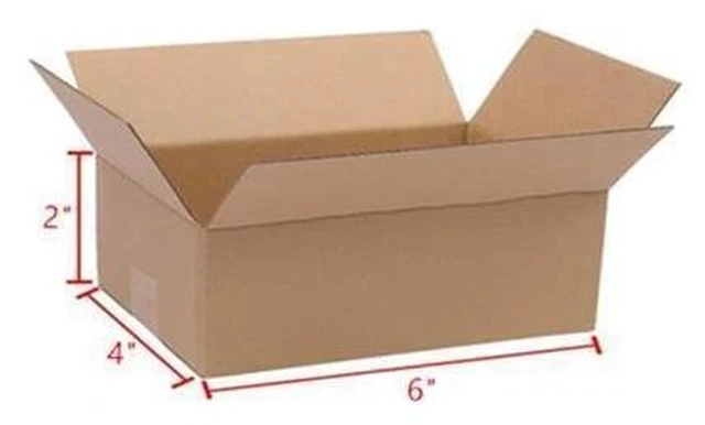 Main image of 100 6x4x2 Cardboard Paper Boxes Mailing Packing Shipping Box Corrugated Carton