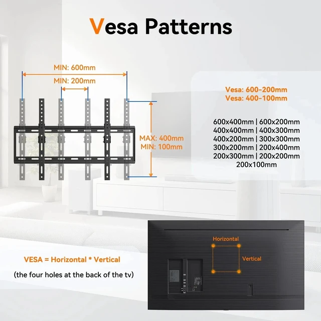Alt view image 4 of 6 - TV Wall Mount Bracket Tilt for 32 37 40 42 43 46 47 50 52 55 60 65 70inch Screen