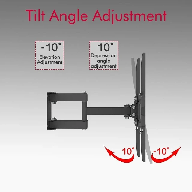 Alt view image 5 of 7 - FULL MOTION LCD LED TV WALL MOUNT BRACKET SWIVEL 26 32 36 37 42 46 47 50 52 55"