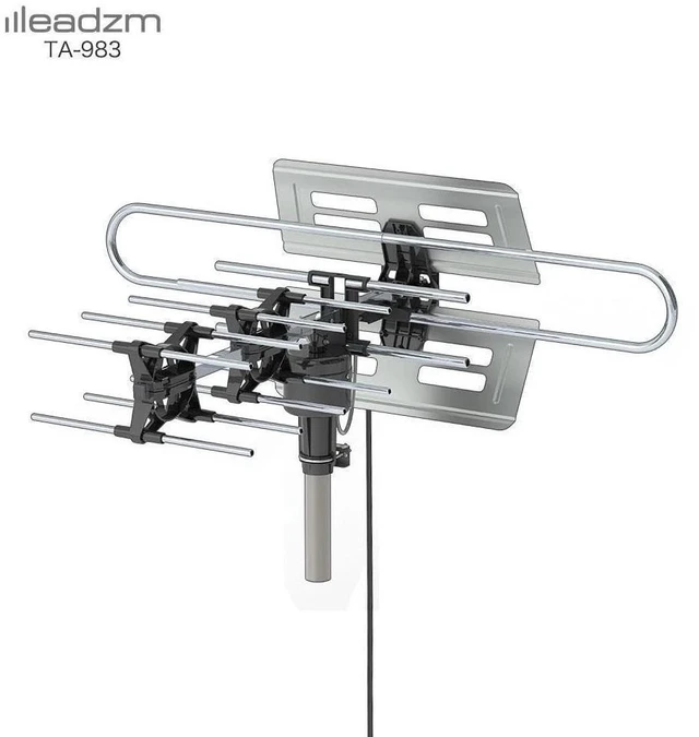 Main image of 990 Mile HDTV Outdoor Amplified HD TV Antenna Digital 360° Rotate Remote Control