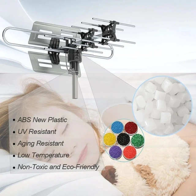 Alt view image 7 of 7 - 990 Mile HDTV Outdoor Amplified HD TV Antenna Digital 360° Rotate Remote Control