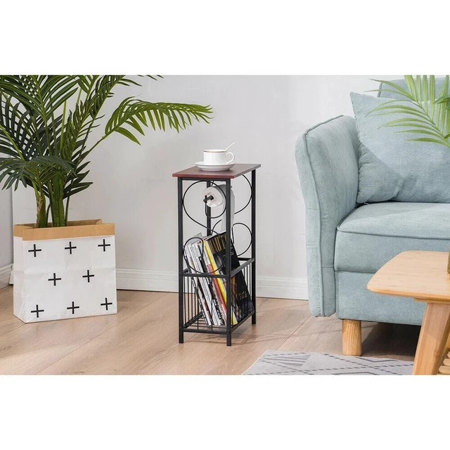 Alt view image 4 of 7 - Bathroom Table Toilet Tissue Paper Holder Stand Rack Magazine Storage Organizer