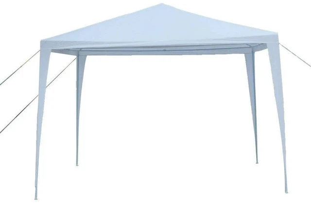 Main image of New 10' X 10' Party BBQ Canopy White Wedding Tent No Sidewalls Garden Pergola