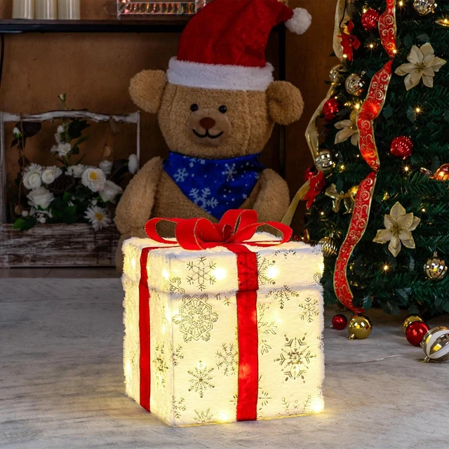 Alt view image 4 of 7 - 12" Motorized Pop-up Gift Box w/ Reindeer Christmas Decor for In/Outdoor Holiday