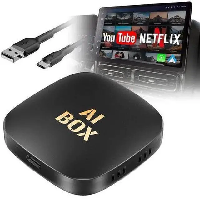 Main image of 2026 Wireless CarPlay & Android Auto AI Box Android 13 Car Multimedia w/ YouTube