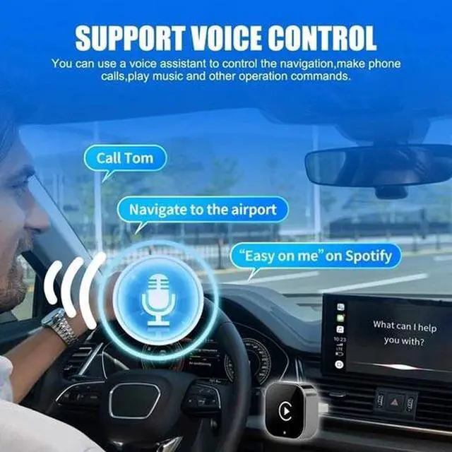 Alt view image 4 of 6 - 2026 Wireless CarPlay & Android Auto AI Box Android 13 Car Multimedia w/ YouTube
