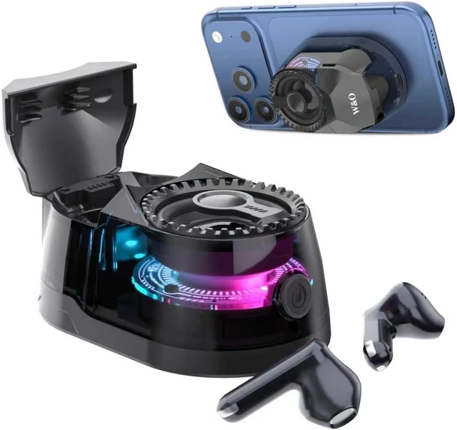 Main image of 3-In-1 Magnetic Portable Speaker, Earbuds, RGB Lighting, 5.4 Bluetooth