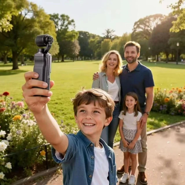 Alt view image 3 of 7 - 2K Handheld Vlog Camera WiFi Pocket Action Camera Body Cam 180° Rotatable Lens
