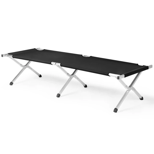 Main image of Portable Folding Camping Cot with Carrying Bag Army Black