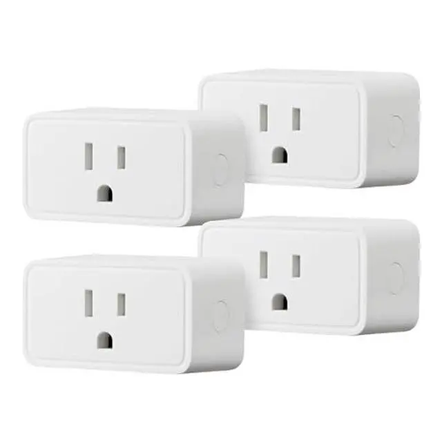 Alt view image 2 of 2 - Smart Plug, Works with Alexa Only, Voice Control, Remote APP Control, Schedule, Compact Design, Versatile, 2.4 GHz Wi-Fi, No Hub Required, 4-Pack, White