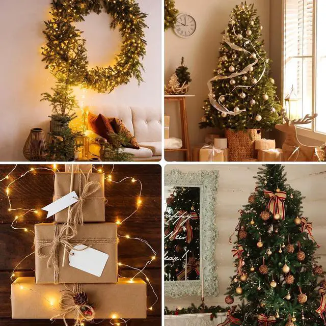 Alt view image 5 of 7 - 99FT 300 LED Fairy Lights with Remote, Plug in Twinkle Light Outdoor Indoor | 8 Modes, Timer, Dimmable, Memory Function, Waterproof Warm White String Lights for Bedroom Garden Party Christmas Decor