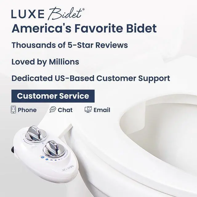 Alt view image 7 of 7 - NEO 120 - Bidet Attachment for Toilet Seat, White | Non-Electric, Single Nozzle, Self-Cleaning, Adjustable Water Pressure, Rear Wash