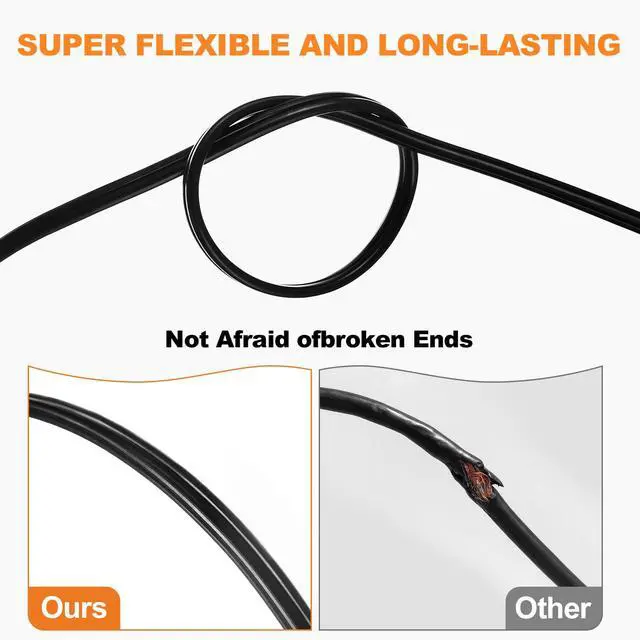 Alt view image 4 of 6 - 12/2 Low Voltage Landscape Wire 250FT Outdoor Landscape Lighting Cable 12 Gauge 2 Conductors Low Voltage Wire for Landscaping Lights,Copper Clad Aluminum Direct Burial