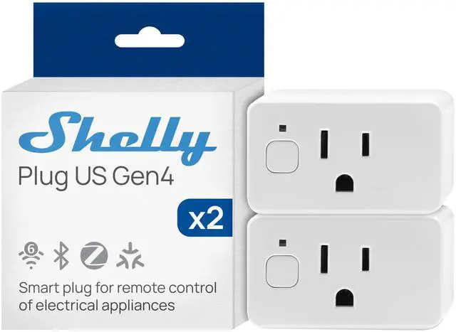 Main image of Smart Plug UL, WiFi, Bluetooth, Zigbee, Matter Outlet with Power Metering, Works with HomeKit, Google Home, Alexa, Home Assistant, Smart Socket, Easy Setup Plug US Gen4 (2 Pack)